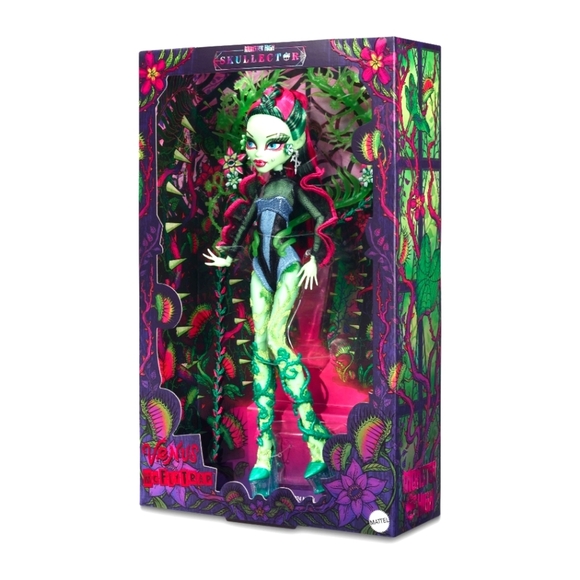 NRFB Mattel, Monster High Green Venus McFlytrap Collectible Barbie Doll, NIB NWT